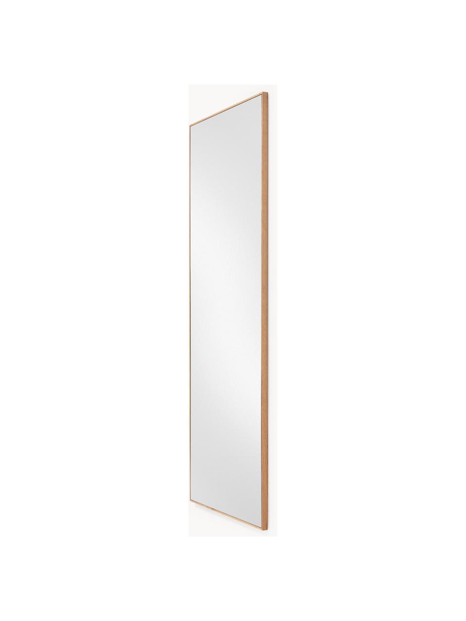 Eckiger Ganzkörperspiegel Avery mit Eichenholzrahmen, Rahmen: Eichenholz, Spiegelfläche: Spiegelglas Dieses Produk, Eichenholz, B 60 x H 160 cm