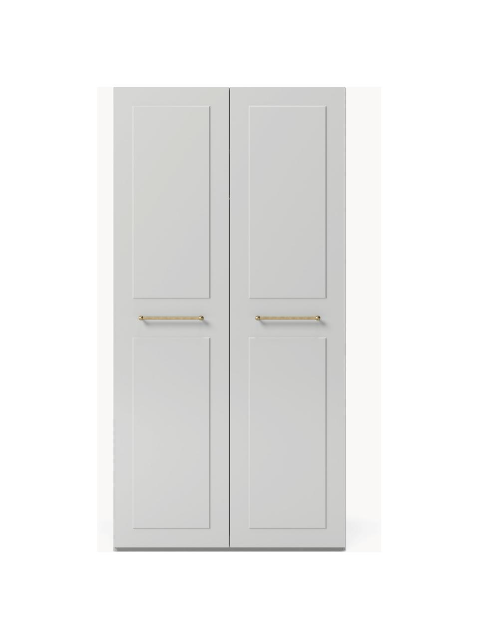 Armoire modulaire à portes battantes Charlotte, larg. 100 cm, plusieurs variantes, Gris, Basic Interior, larg. 100 x haut. 200 cm