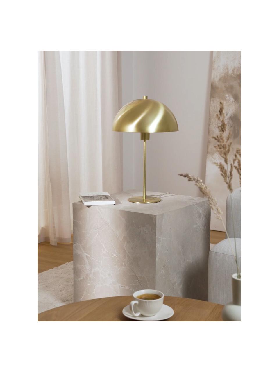 Lampa stołowa z metalu Matilda, Mosiądz, Ø 29 x W 45 cm