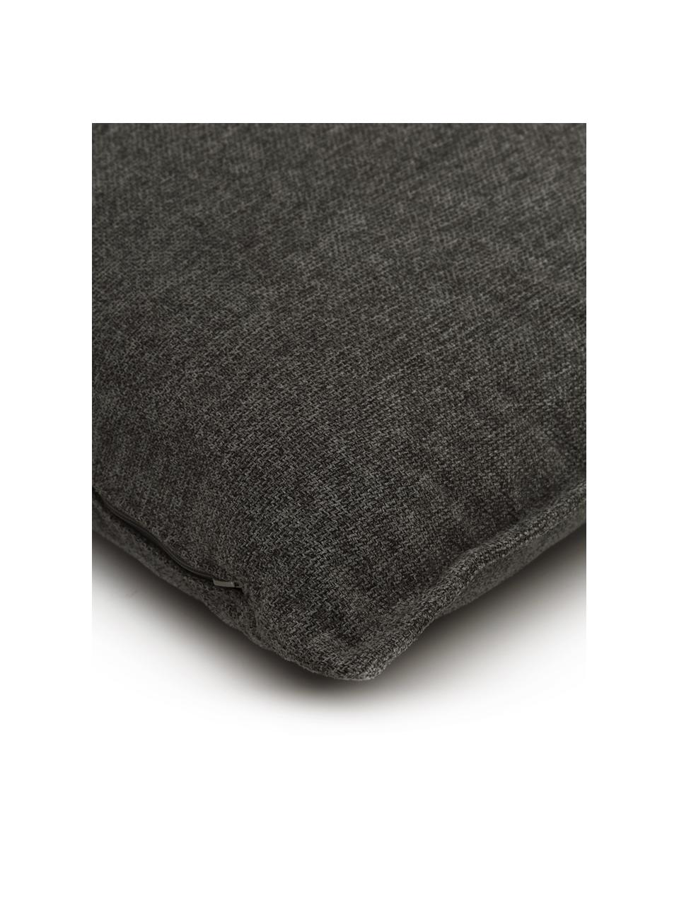 Coussin canapé Lennon, Tissu anthracite, larg. 60 x long. 60 cm