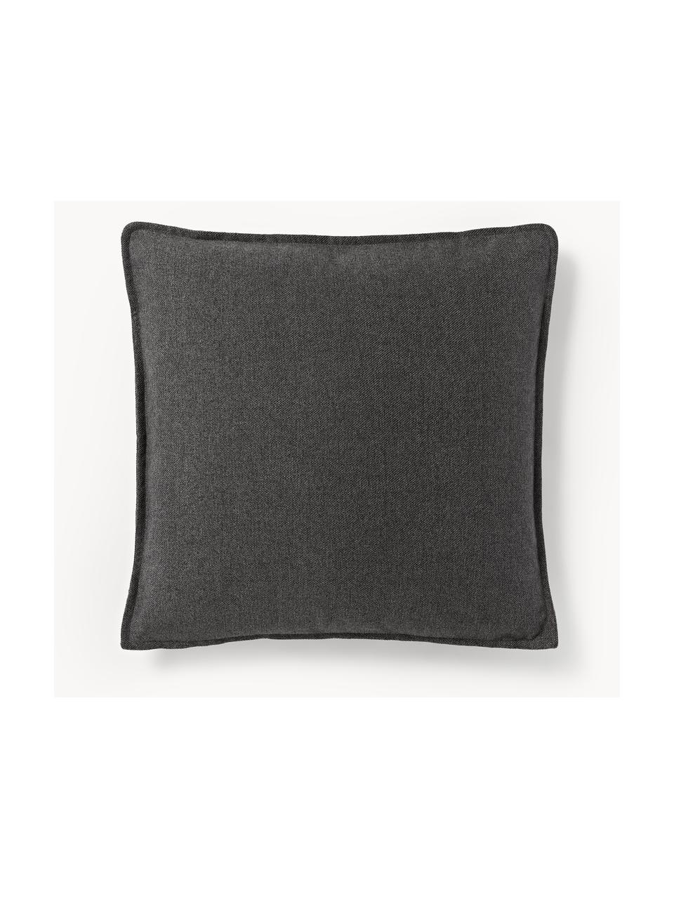 Coussin canapé Lennon, Tissu anthracite, larg. 70 x long. 70 cm