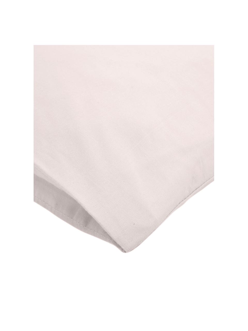 Taies d'oreiller en percale de coton Elsie, 2 pièces, 65 x 65 cm, Rose pâle, larg. 65 x long. 65 cm