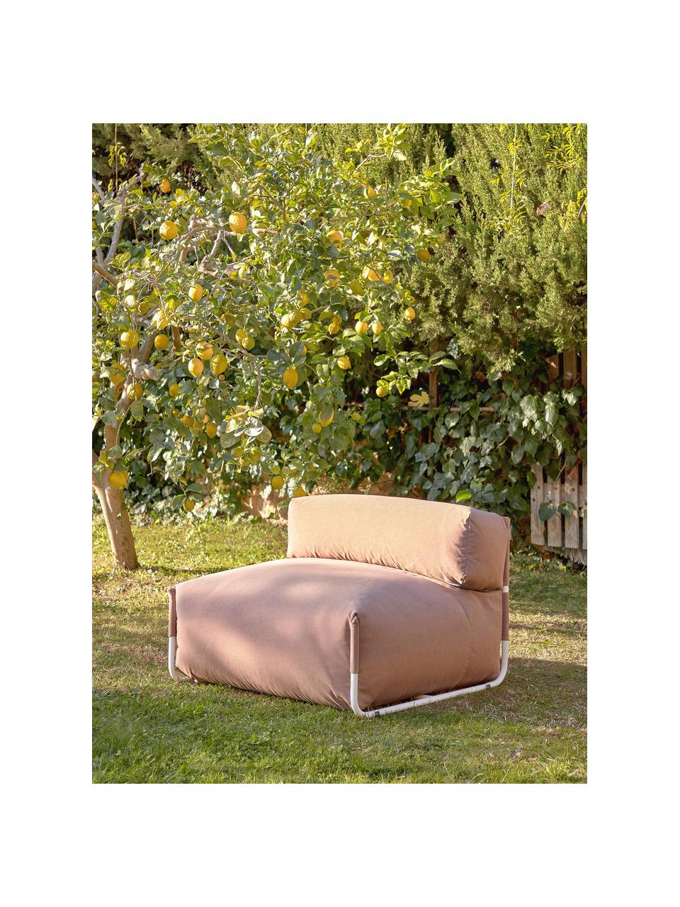 Fauteuil futon de jardin Square, Rose, larg. 101 x prof. 101 cm