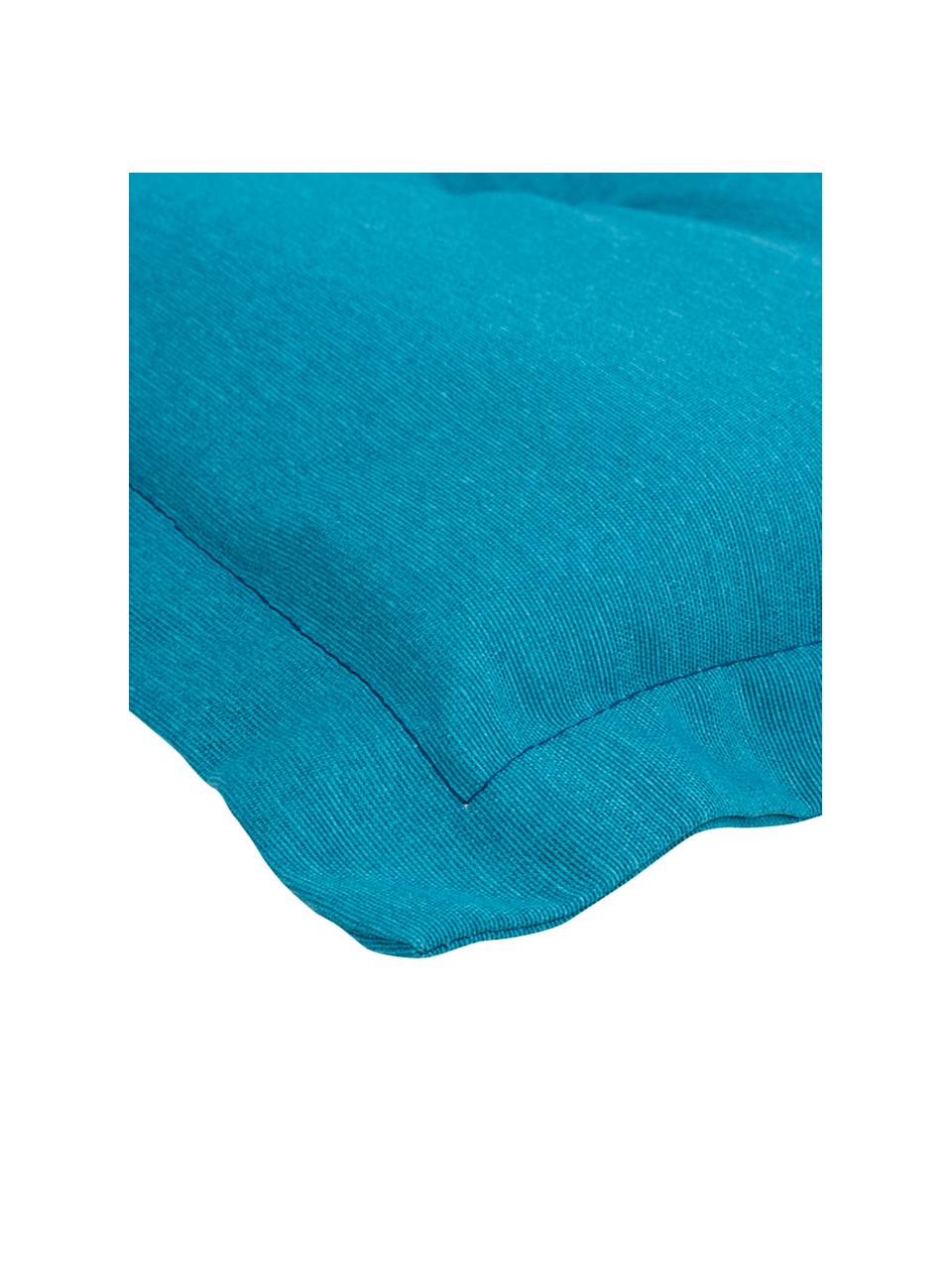 Matelas de chaise haut dossier Panama, Bleu turquoise