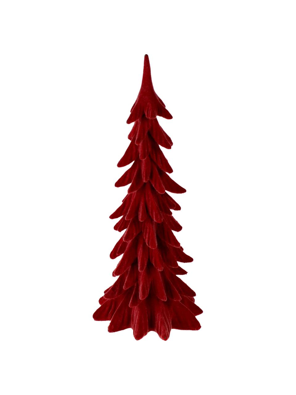 Albero natalizio decorativo rosso Tanne, Poliresina, Rosso, Larg. 19 x Alt. 41 cm