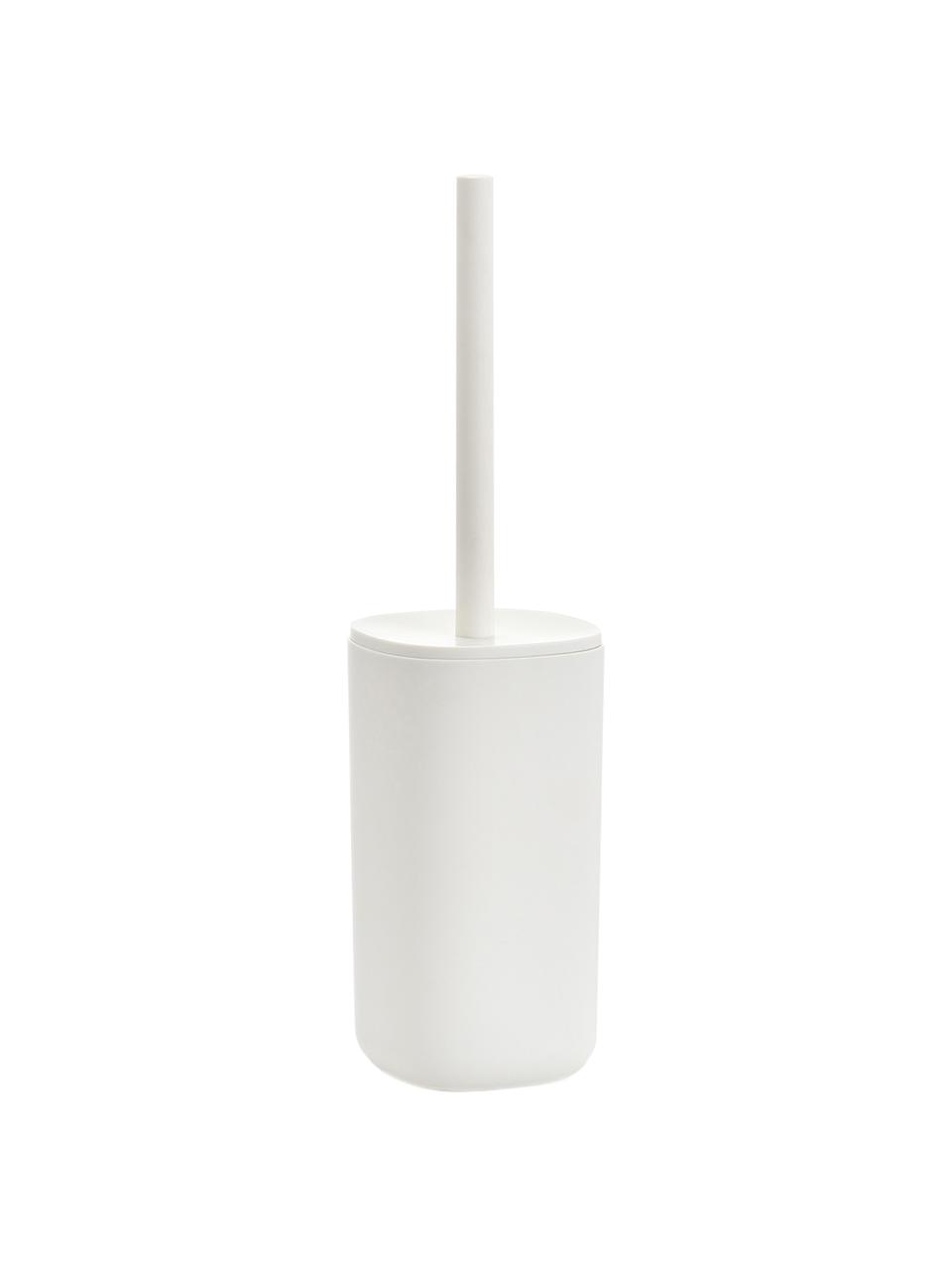 Escobilla de baño Caro, Recipiente: plástico, Blanco, Ø 10 x Al 35 cm