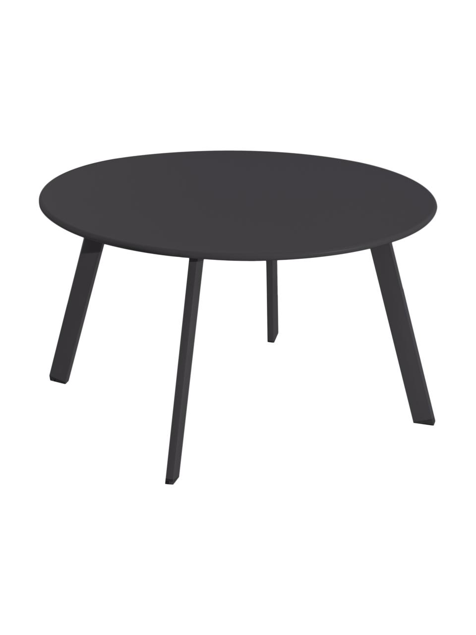 Zahradní stolek Marzia, Epoxidová ocel, Antracitová, Ø 70 cm, V 40 cm