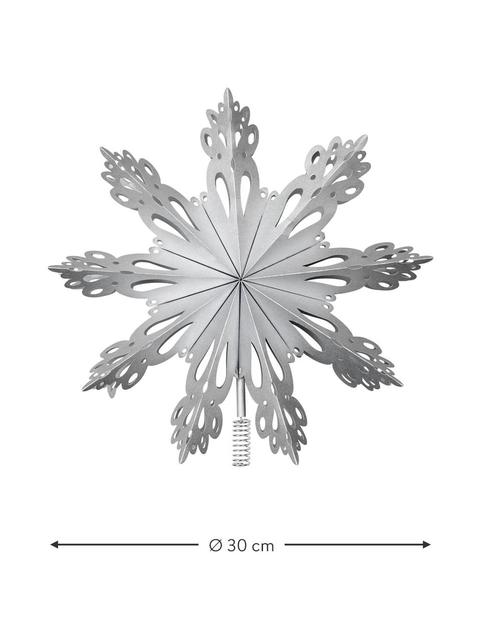 Puntale albero di Natale Christmas, Carta, metallo, Argentato, Ø 30 cm