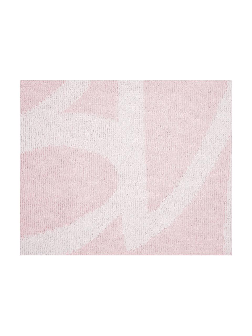 Strandtuch Sun, 100% Baumwolle, 
leichte Qualität 420 g/m², Rosa, Weiß, 100 x 170 cm