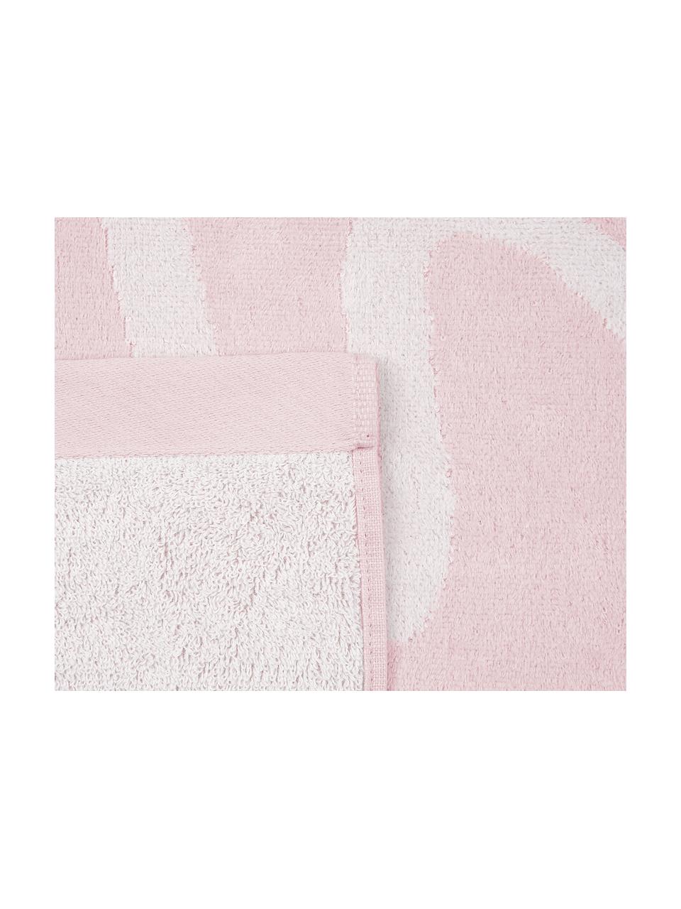 Strandtuch Sun, 100% Baumwolle, 
leichte Qualität 420 g/m², Rosa, Weiß, 100 x 170 cm