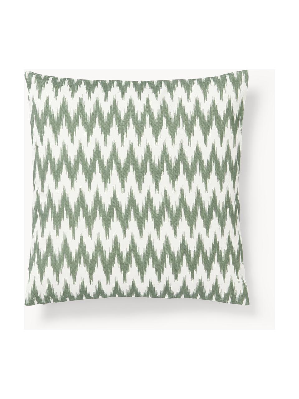 Housse de coussin de jardin motif ikat Maillot, 100 % acrylique

Le matériau est certifié STANDARD 100 OEKO-TEX®, 2016OK0494, Vert sauge, larg. 40 x long. 40 cm