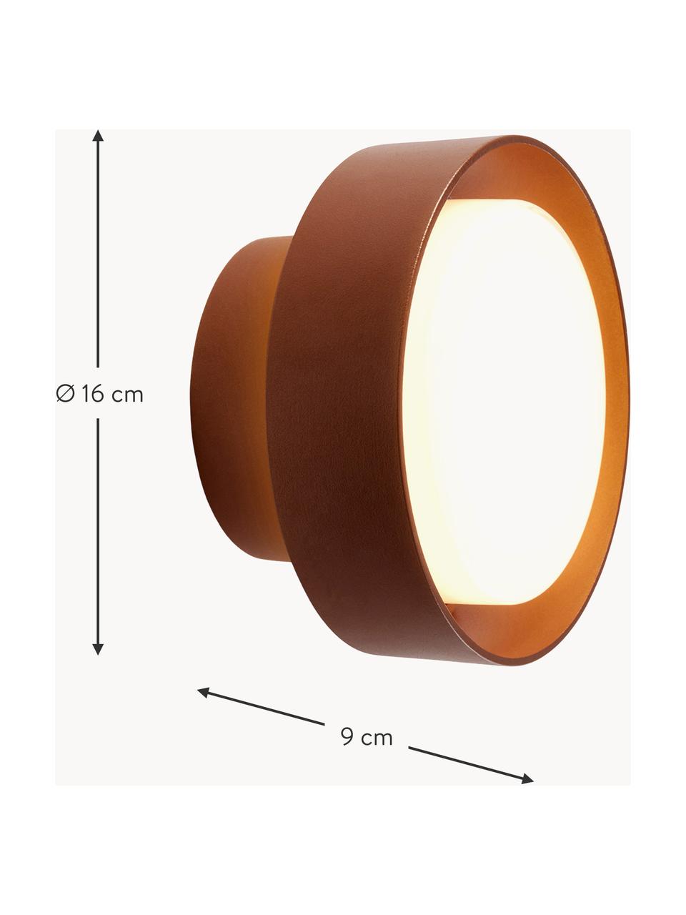 Applique murale d'extérieur LED soufflée bouche Plaff-On!, intensité lumineuse variable, Blanc, terracotta, Ø 16 x prof. 9 cm