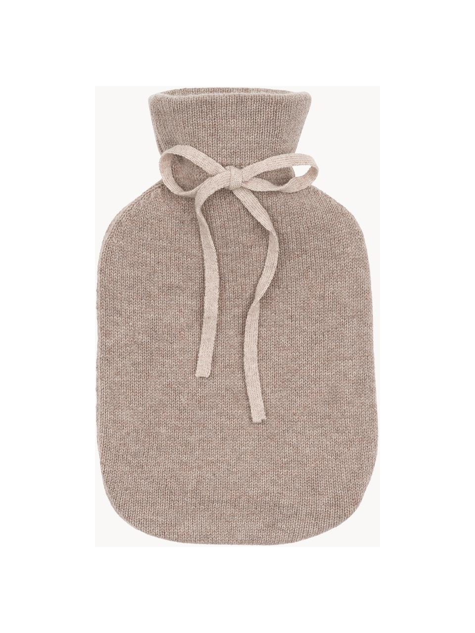 Borsa acqua calda in cashmere Florentina, Rivestimento: 70% cashmere, 30% lana, Torrone, beige chiaro, Larg. 19 x Lung. 30 cm