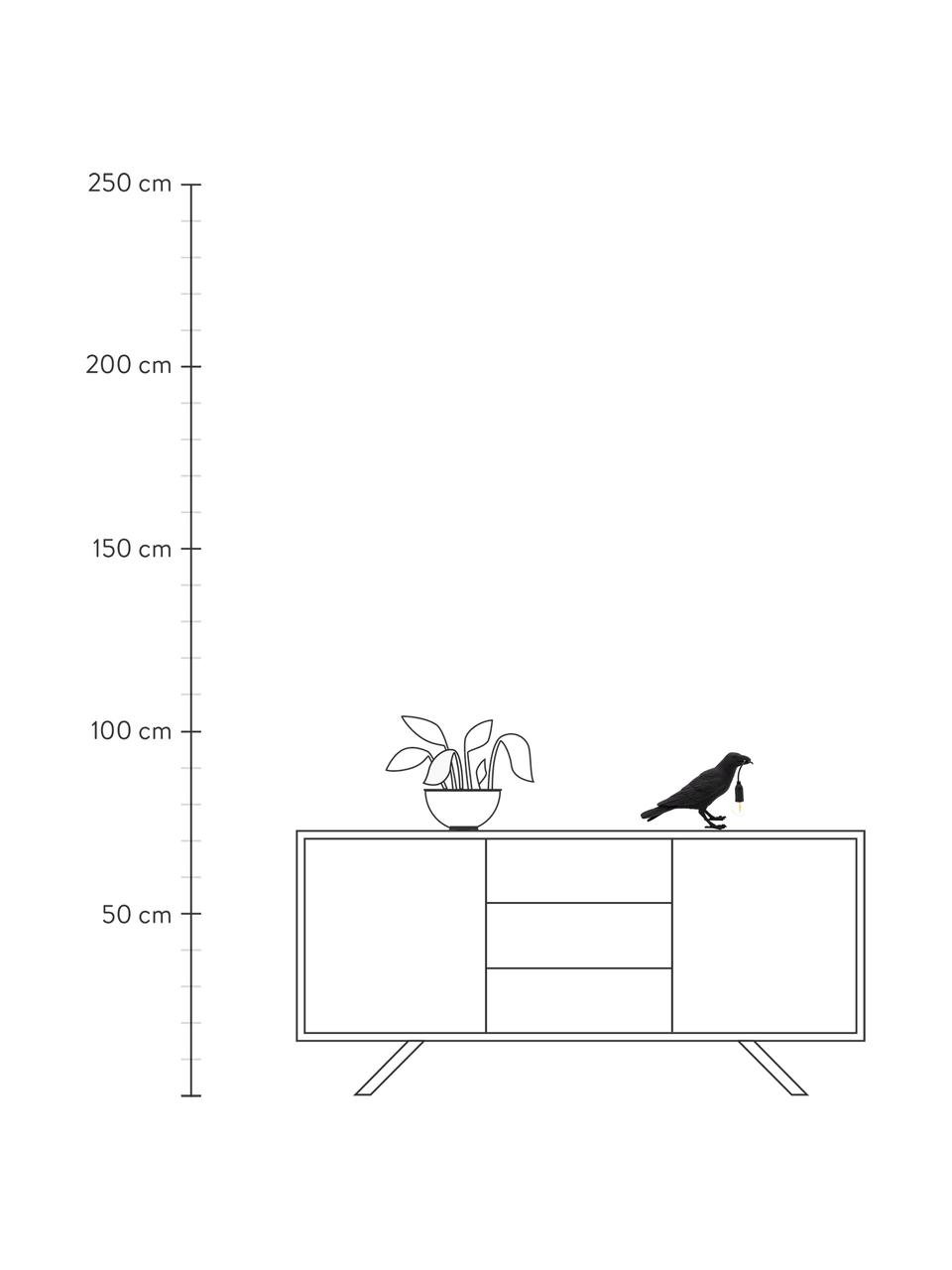 Design Tischlampe Bird, Schwarz, B 33 x H 12 cm
