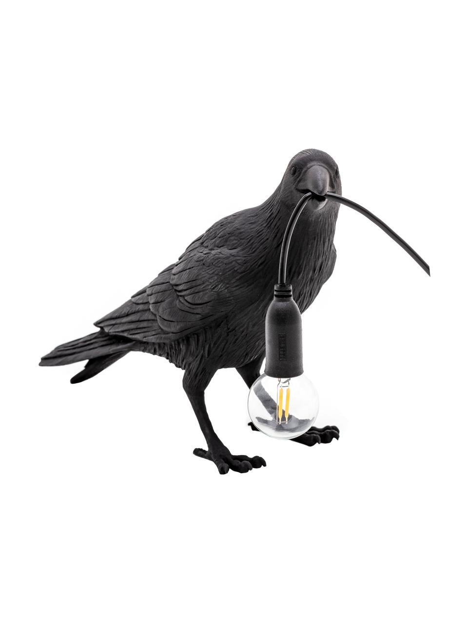 Design Tischlampe Bird, Schwarz, B 33 x H 12 cm