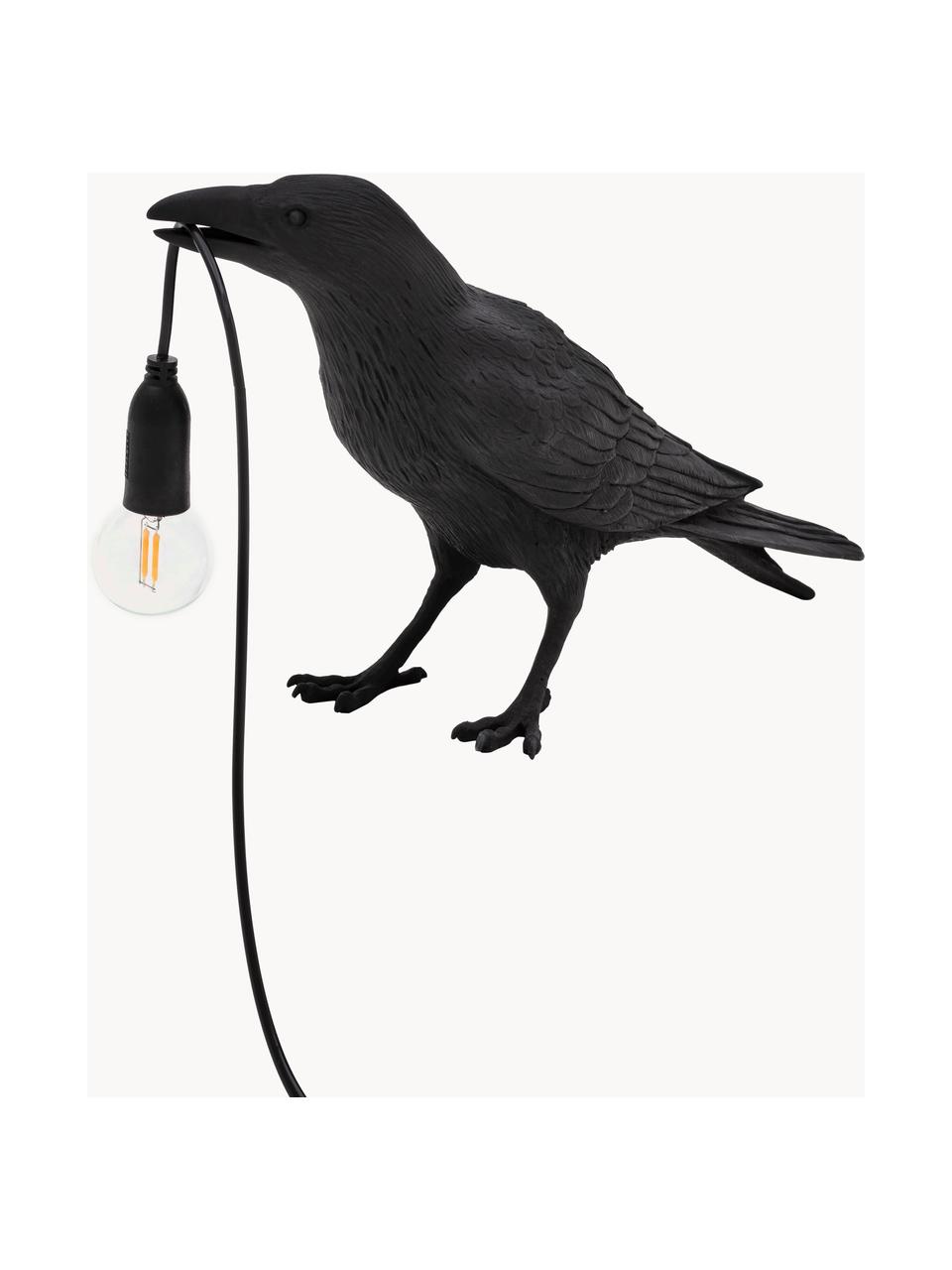 Design Tischlampe Bird, Schwarz, B 33 x H 12 cm