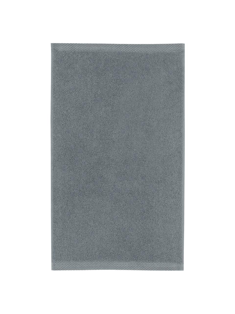 Asciugamano in varie misure in tinta unita Comfort, Grigio scuro, Asciugamano per ospiti, Larg. 30 x Lung. 50 cm, 2 pz