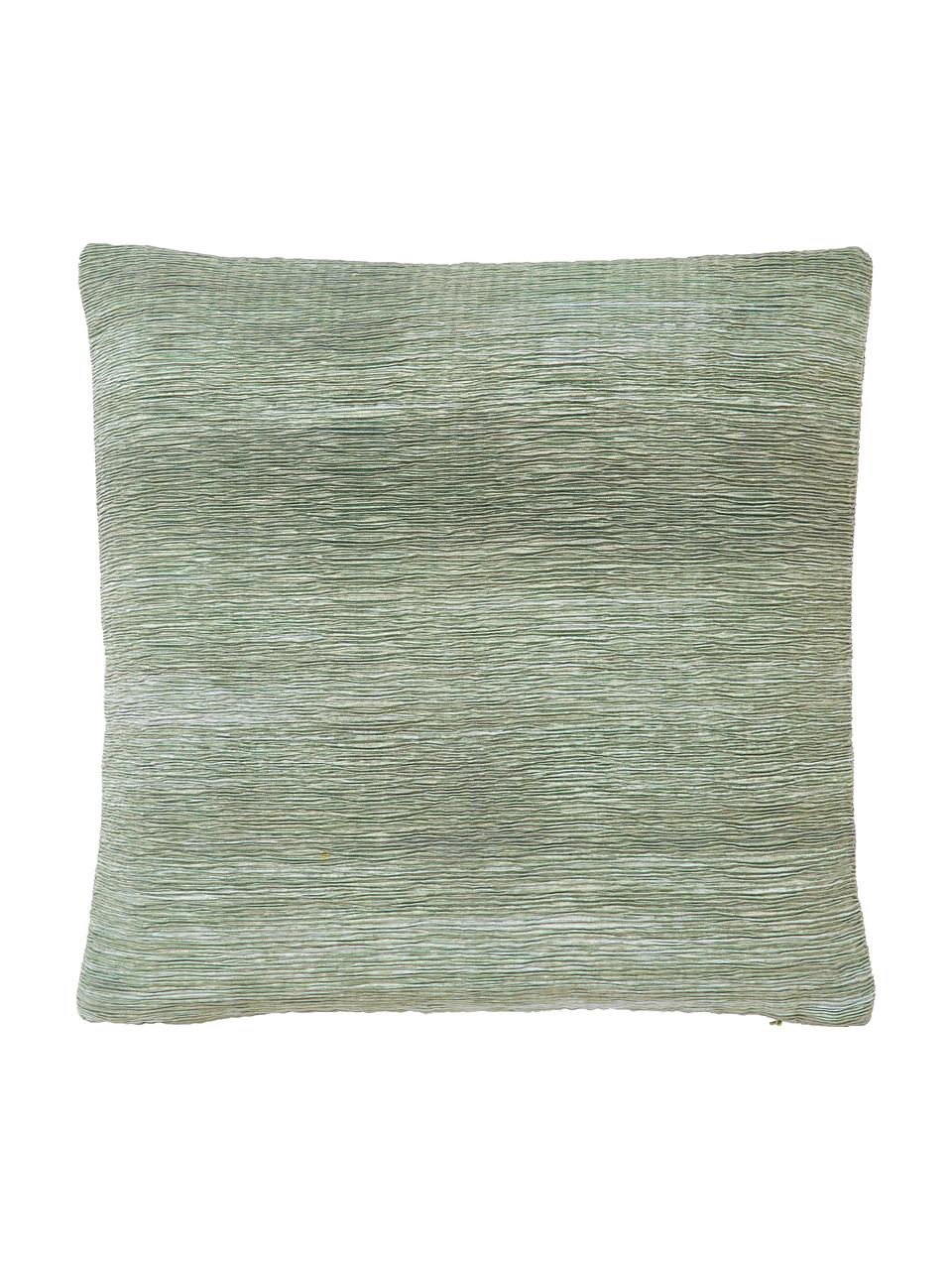 Kissenhülle Aline mit strukturierter Oberfläche, 100 % Polyester, Grün, B 45 x L 45 cm