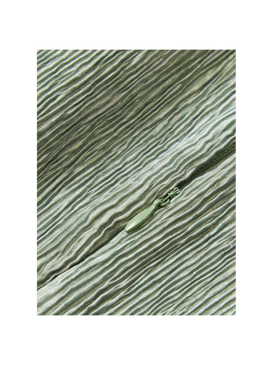 Funda de cojín texturizado Aline, 100% poliéster, Verde, An 45 x L 45 cm