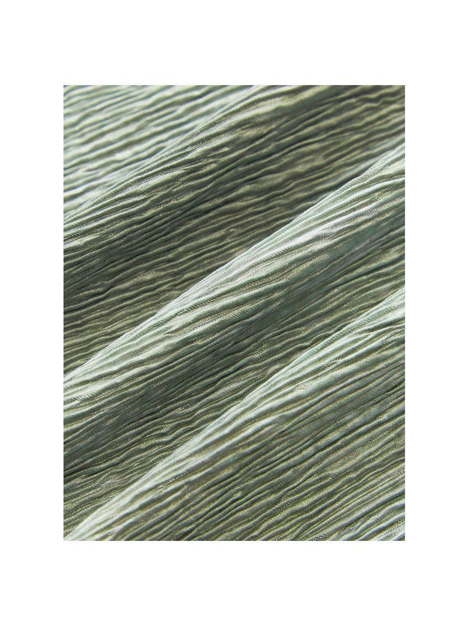 Housse de coussin 40x40 texturée Aline, 100 % polyester, Vert clair, larg. 40 x long. 40 cm