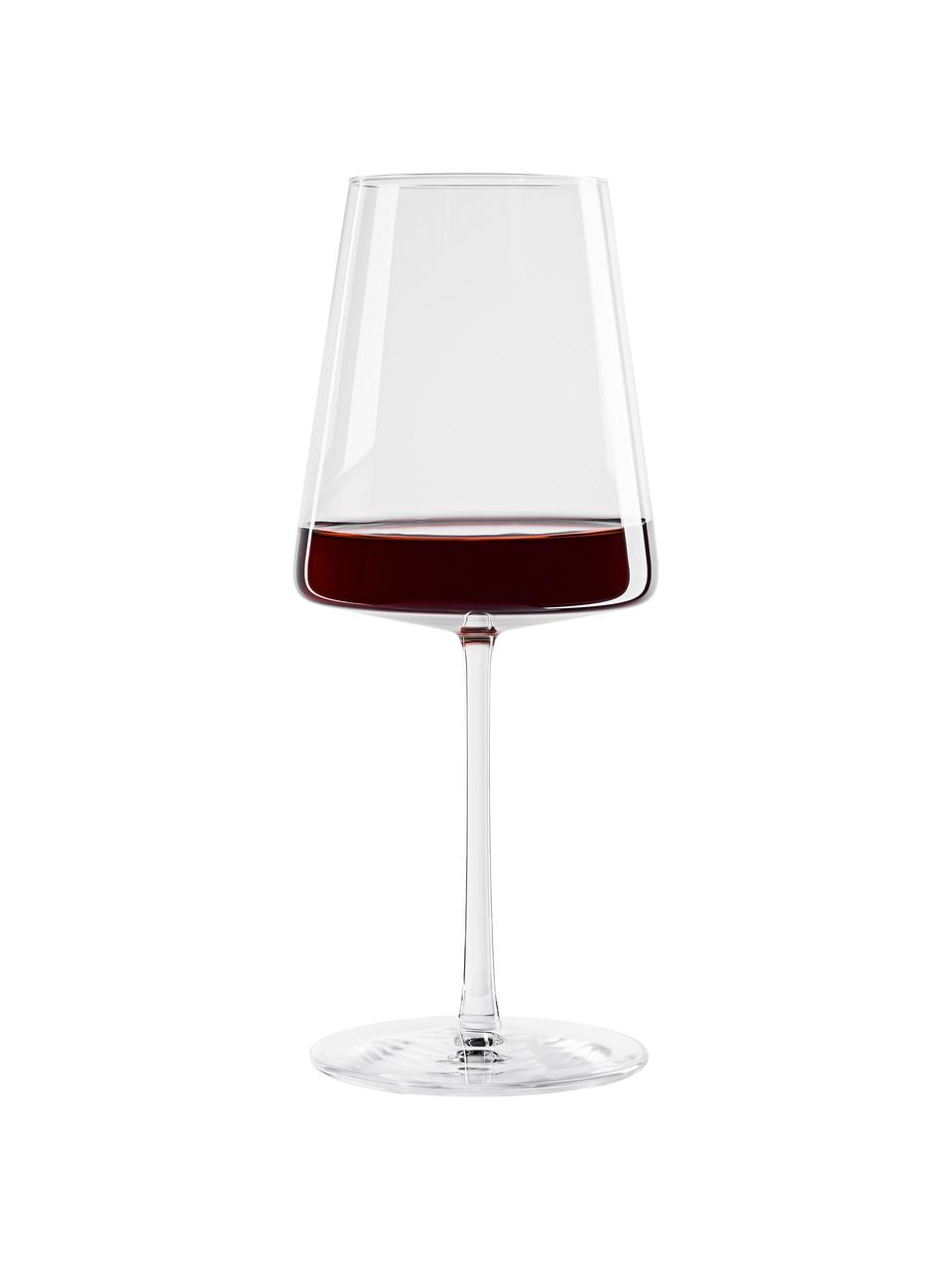 Verre à vin rouge cristal Power, 6 pièces, Cristal, Transparent, Ø 9 x haut. 23 cm, 520 ml