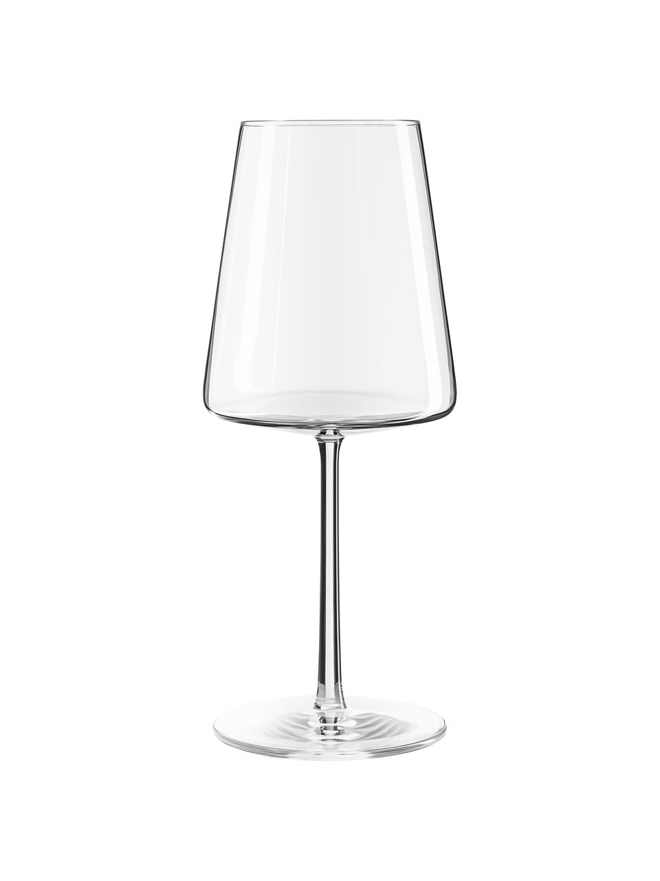 Křišťálové sklenice na červené víno Power, 6 ks, Křišťálové sklo, Transparentní, Ø 9 cm, V 23 cm, 520 ml