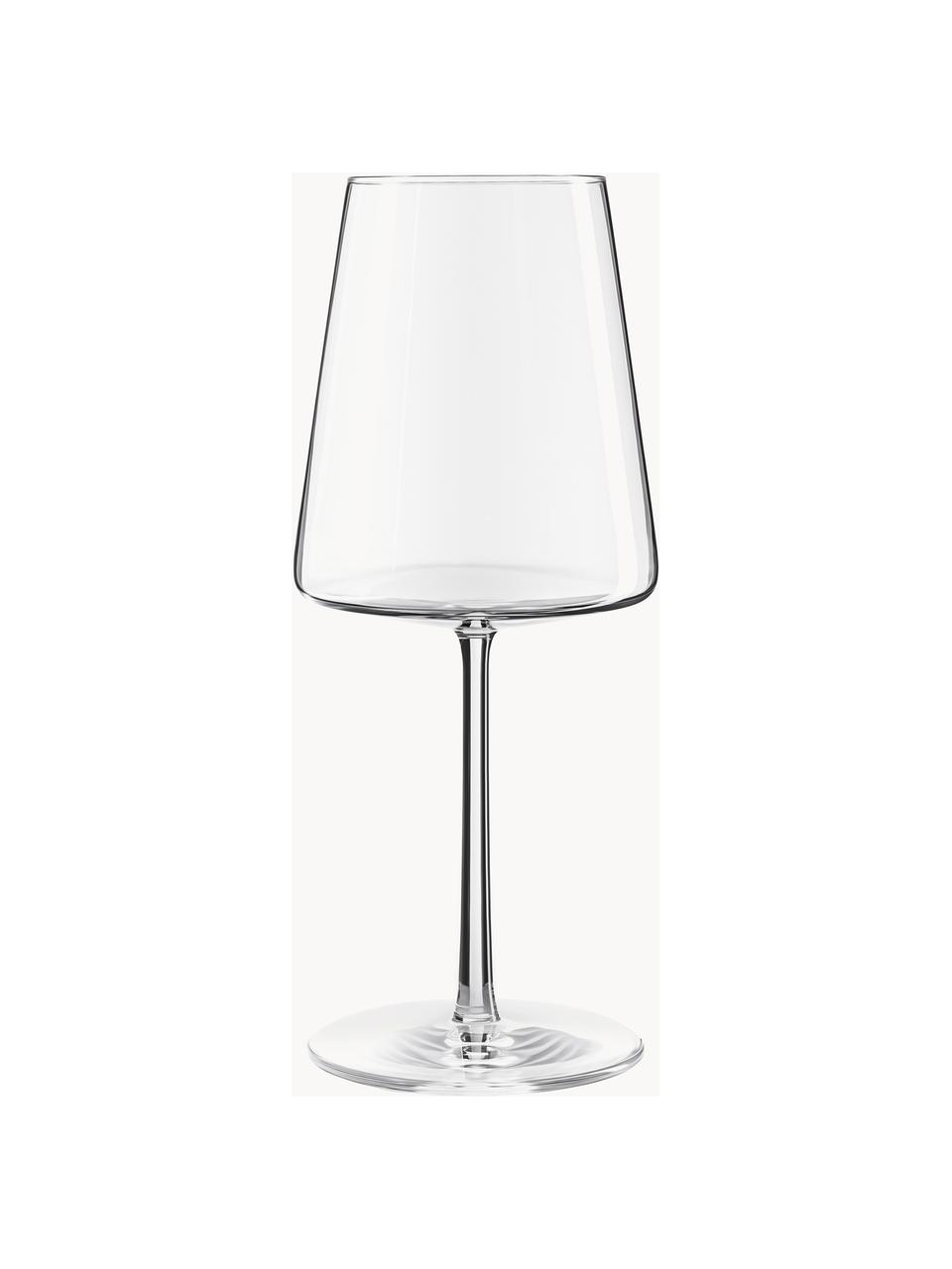 Copas de vino tinto de cristal Power, 6 uds., Cristal, Transparente, Ø 9 x Al 23 cm, 520 ml