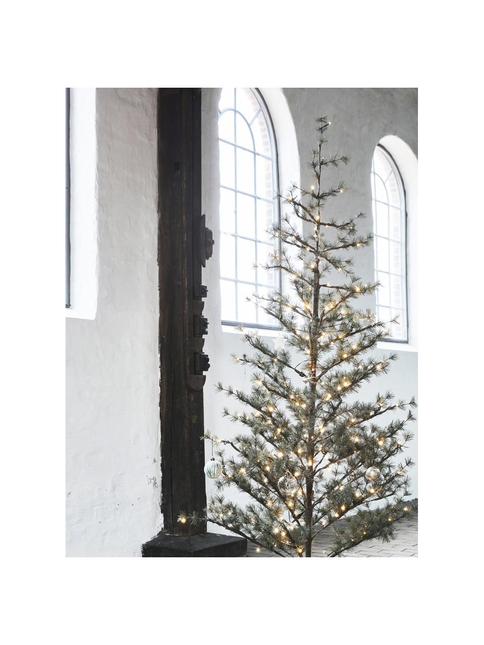 Albero di Natale con luci a LED Pin, Verde scuro, Alt. 220 cm