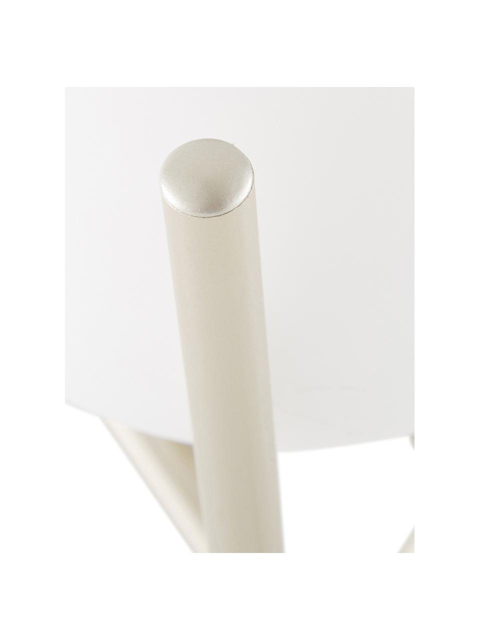 Malá stolová lampa so skleneným tienidlom Erik, Biela, šampaň, Ø 15 x V 33 cm