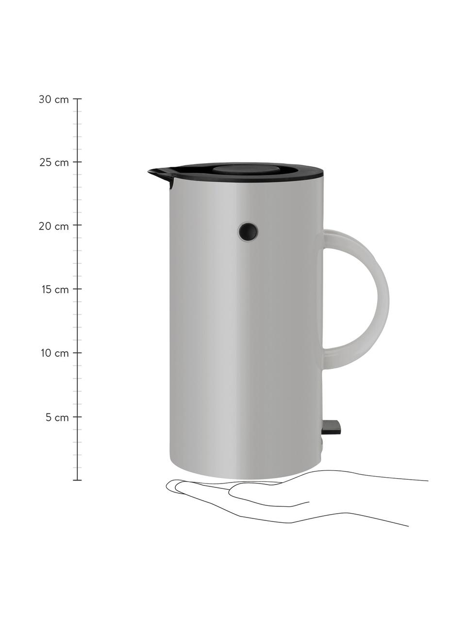 Hervidor EM77, 1.5 L, Estructura: acero inoxidable, Gris claro, negro, 1,5 L