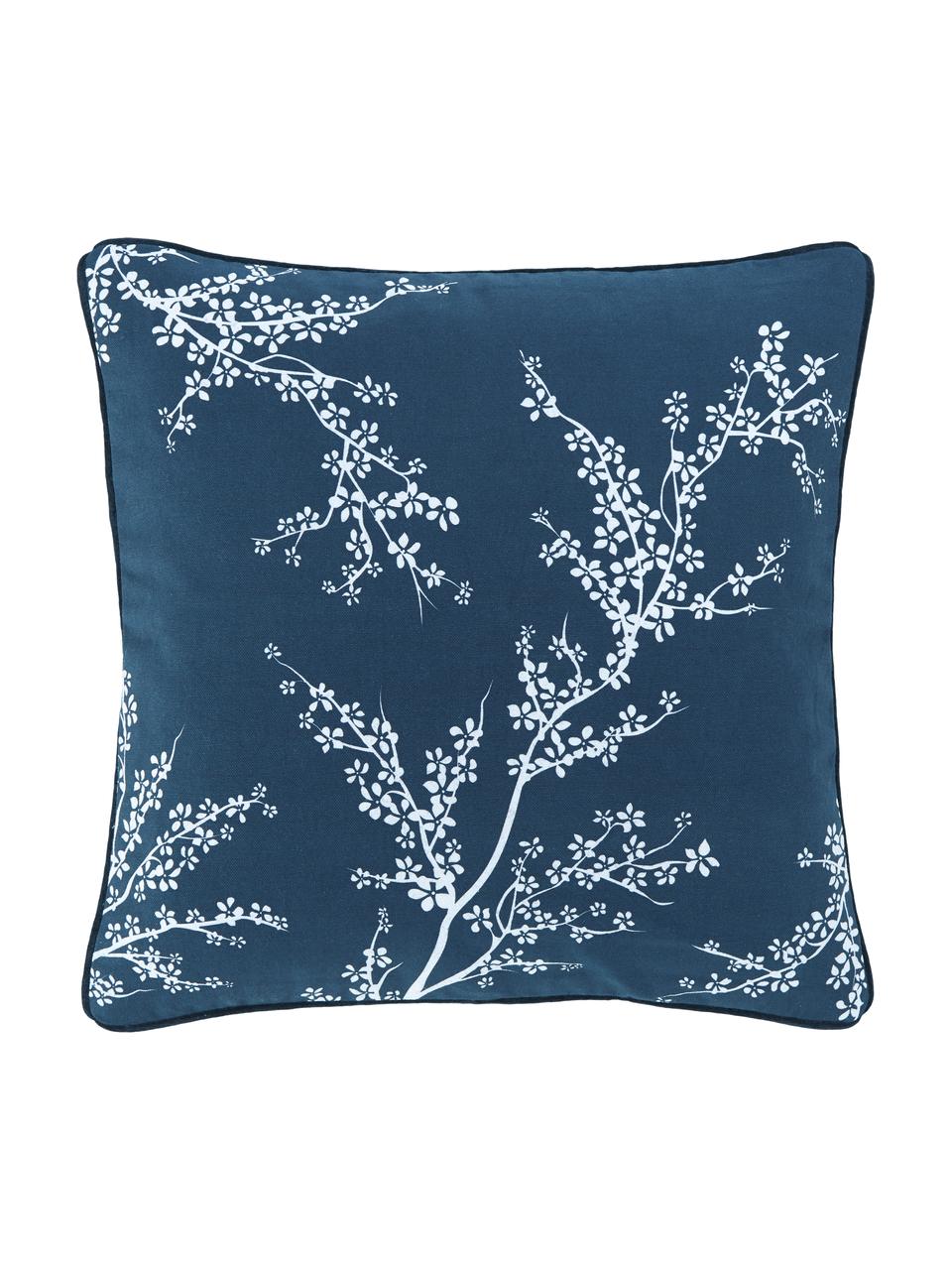 Poszewka na poduszkę Jada, 100% bawełna, Niebieski, S 40 x D 40 cm