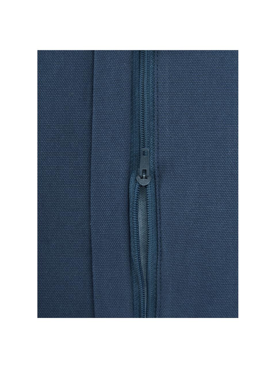 Poszewka na poduszkę Jada, 100% bawełna, Ciemny niebieski, biały, S 40 x D 40 cm