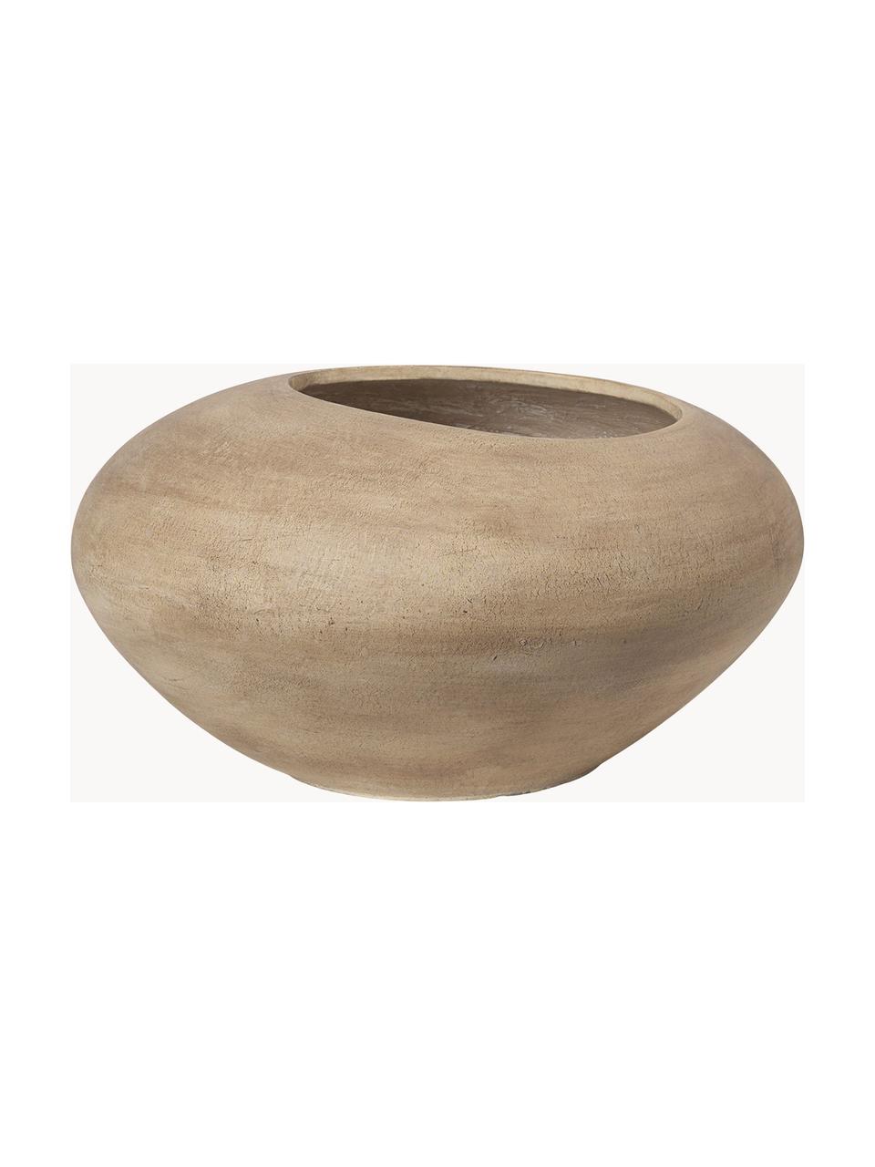 Cache-pot en ciment Dodu, Ciment, Beige, Ø 58 x haut. 30 cm