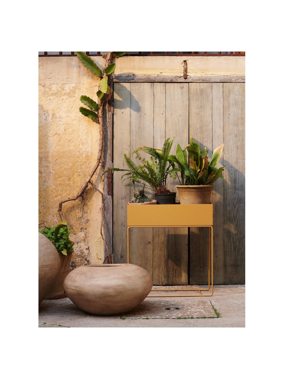 Cache-pot en ciment Dodu, Ciment, Beige, Ø 58 x haut. 30 cm