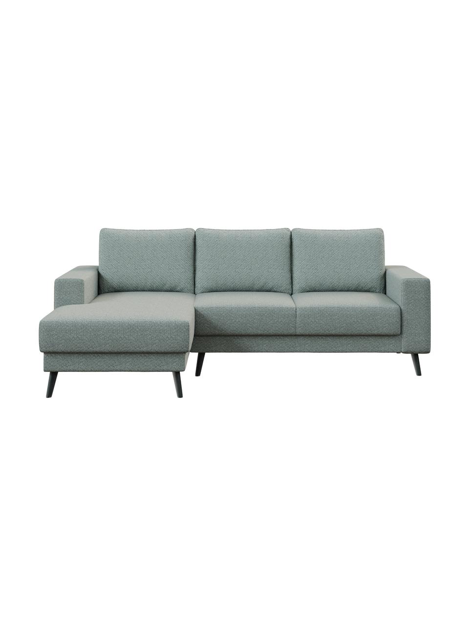 Sofa Fynn (3-osobowa), Tapicerka: 100% poliester z uczuciem, Stelaż: drewno liściaste, drewno , Nogi: drewno lakierowane Dzięki, Greige, S 233 x G 86 cm