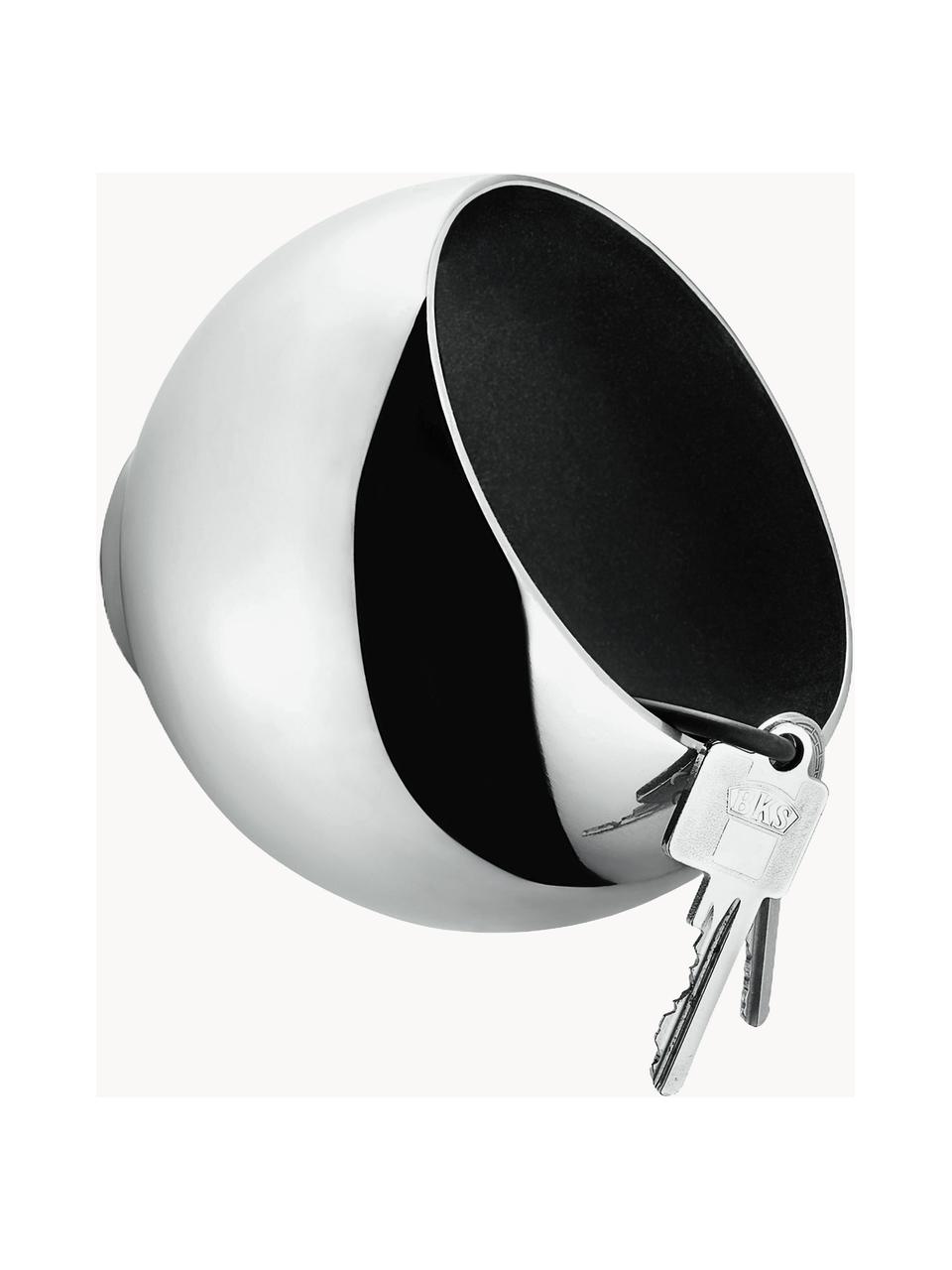 Metall-Garderobenkugel Sphere, Aluminium, beschichtet, Silberfarben, Ø 13 x H 12 cm