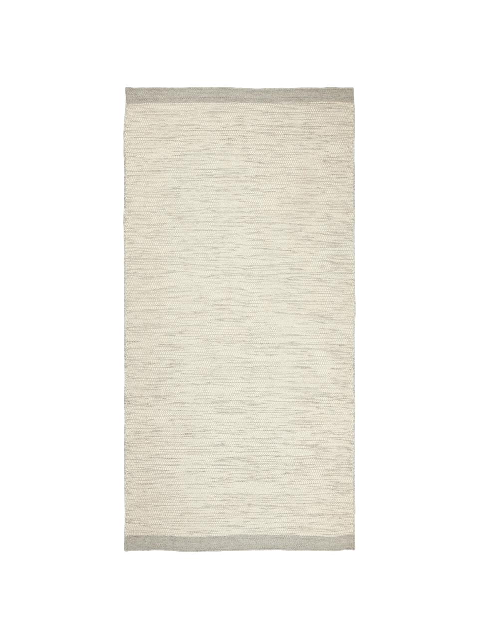 Ręcznie tkany dywan z wełny Asko, Odcienie kremowego, S 70 x D 140 cm (Rozmiar XS)