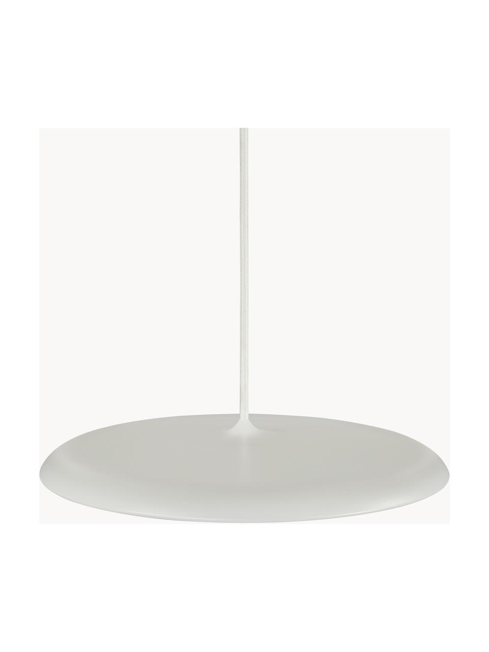 LED hanglamp Artist, Lampenkap: gecoat metaal, Diffuser: kunststof, Lichtbeige, mat, Ø 40 x H 6 cm