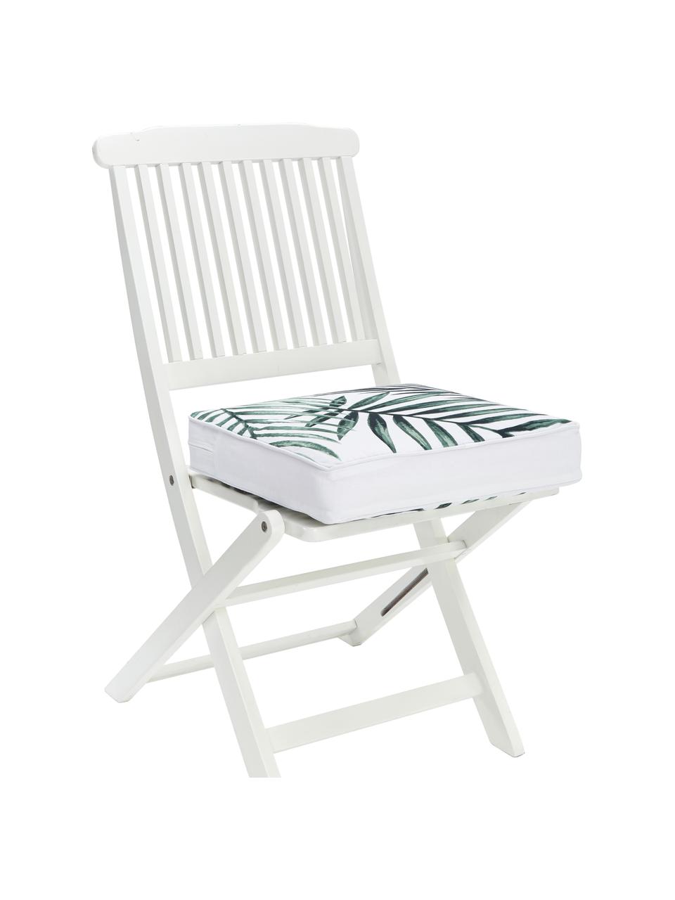 Hoog stoelkussen Coast van katoen, Groen, B 40 x L 40 cm