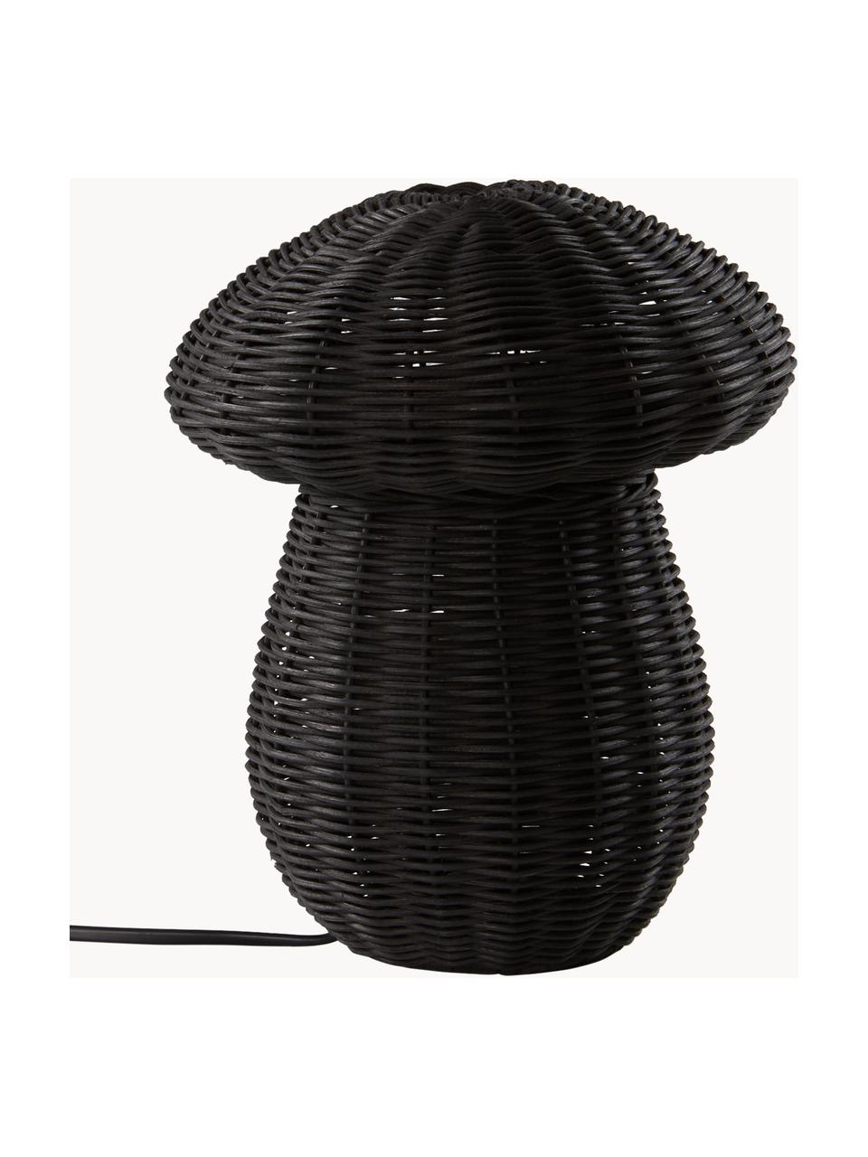Malá stolní lampa Mush, Černá, Ø 20 cm, V 25 cm