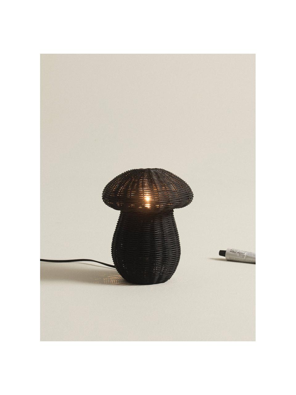 Kleine Tischlampe Mush, Schwarz, Ø 20 x H 25 cm