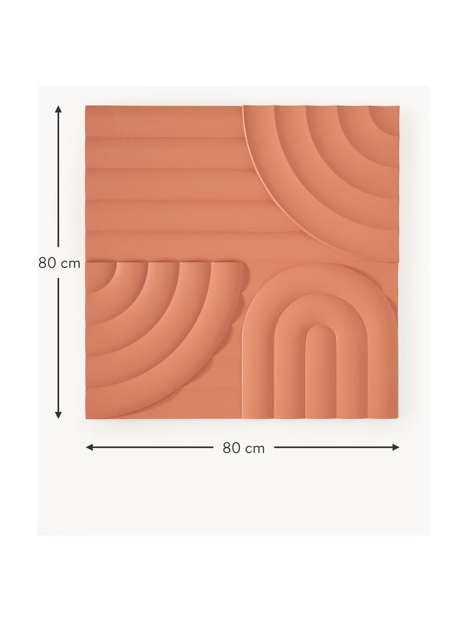 Dekoracja ścienna Massimo, Płyta pilśniowa (MDF), Terakota, S 80 x W 80 cm