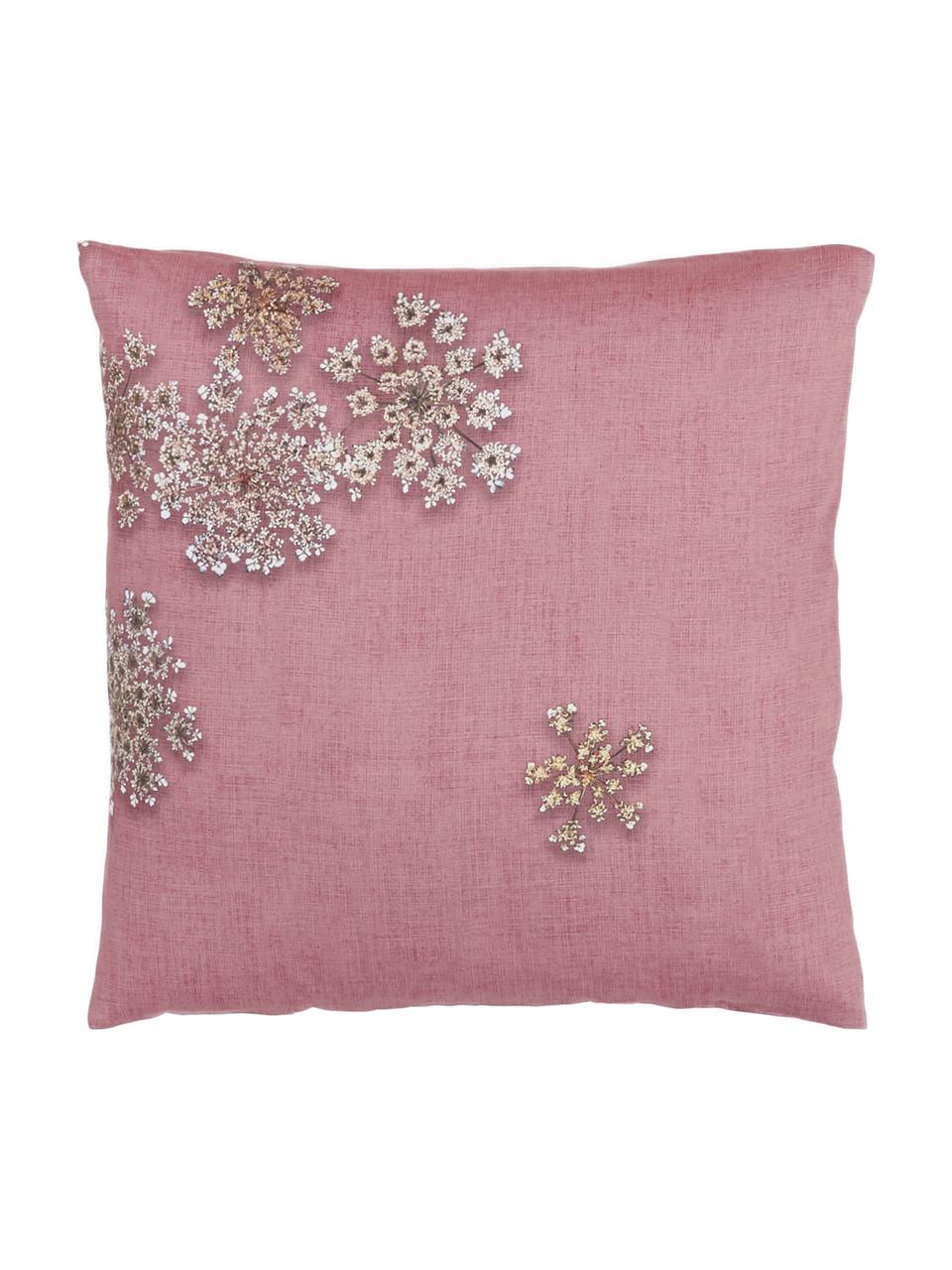 Taie d'oreiller 65x65 satin de coton Lauren, 2 pièces, Vieux rose foncé