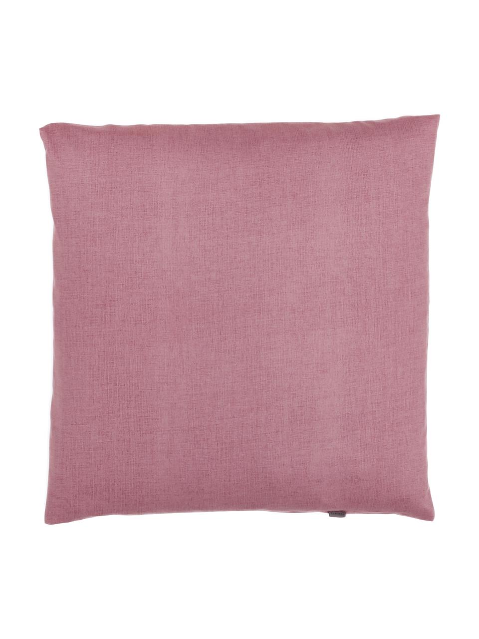 Taie d'oreiller 65x65 satin de coton Lauren, 2 pièces, Vieux rose foncé