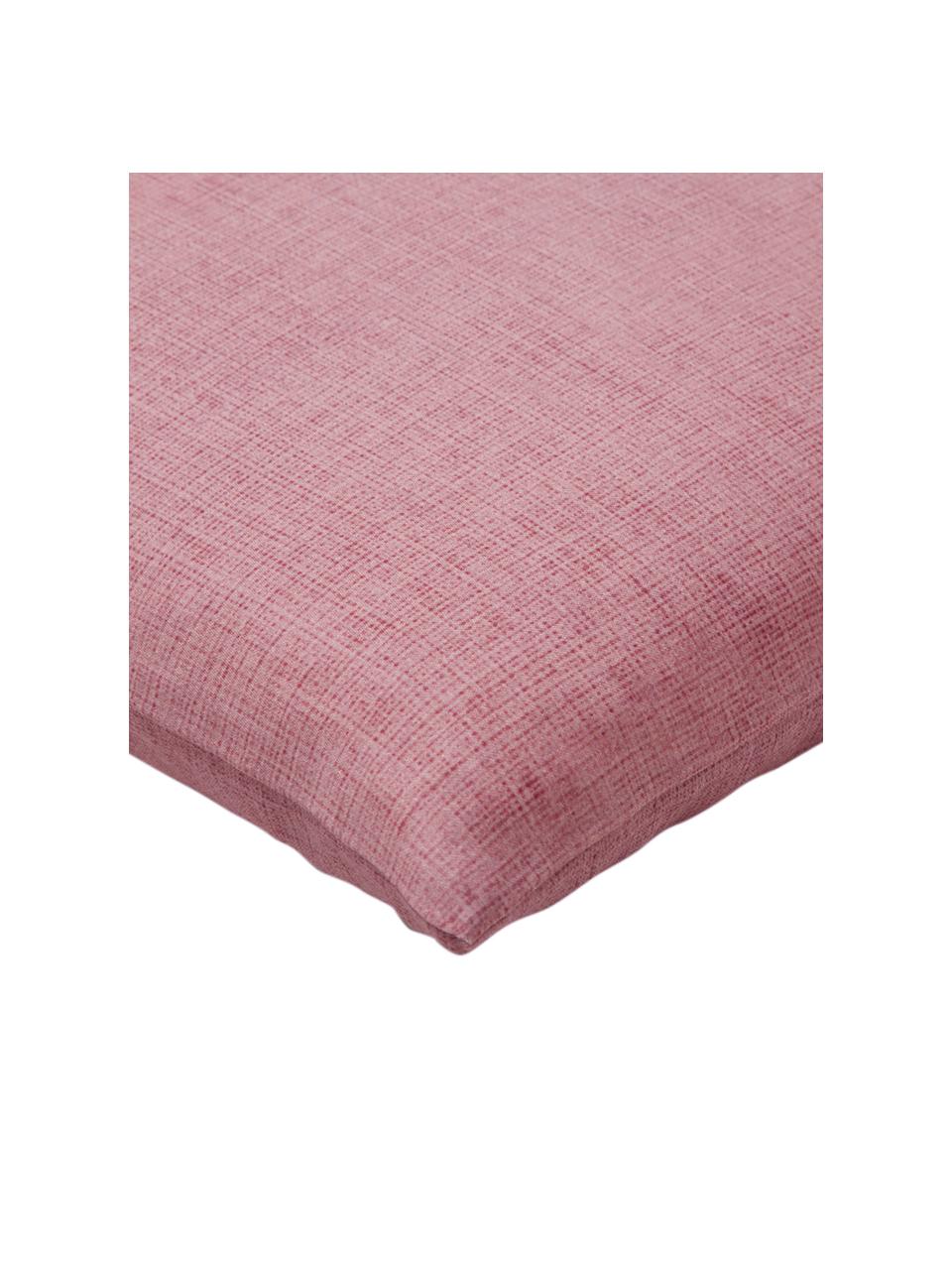 Taie d'oreiller 65x65 satin de coton Lauren, 2 pièces, Vieux rose foncé