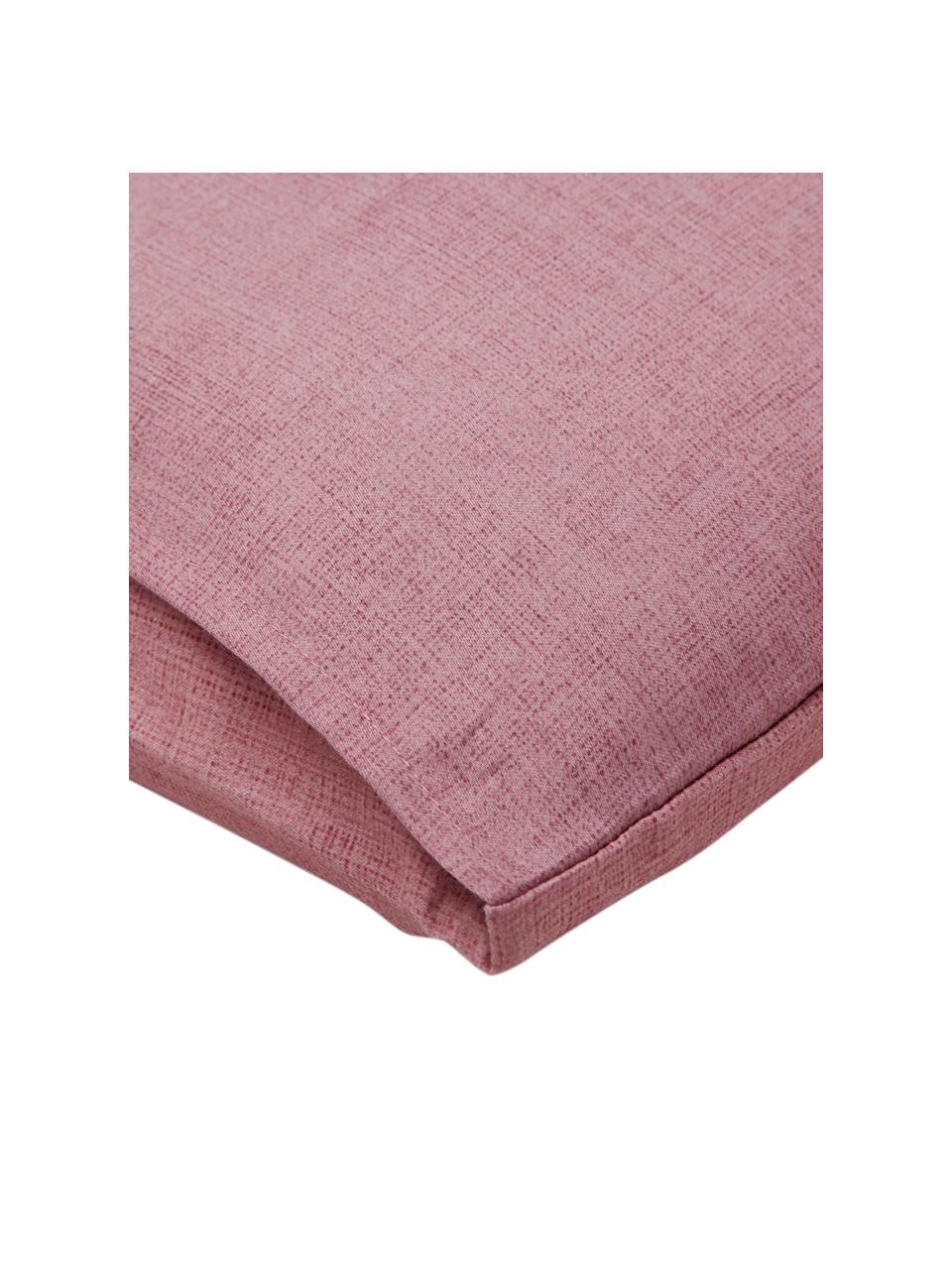 Taie d'oreiller 65x65 satin de coton Lauren, 2 pièces, Vieux rose foncé