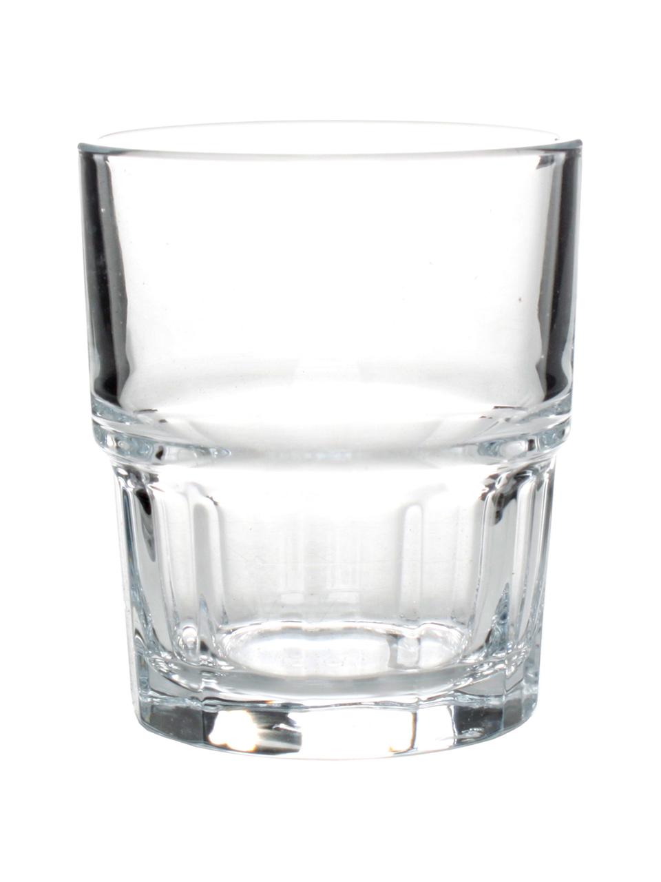 Verre à eau empilable Next, 12 pièces, Verre, Transparent, Ø 7 x haut. 8 cm, 200 ml