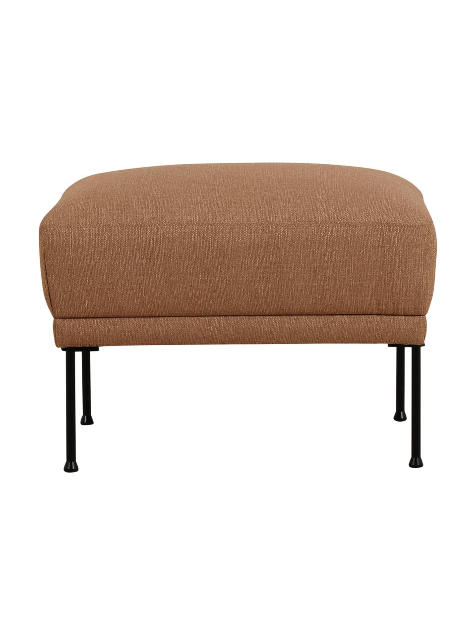 Pouf Fluente, Tissu brun clair, larg. 62 x prof. 50 cm