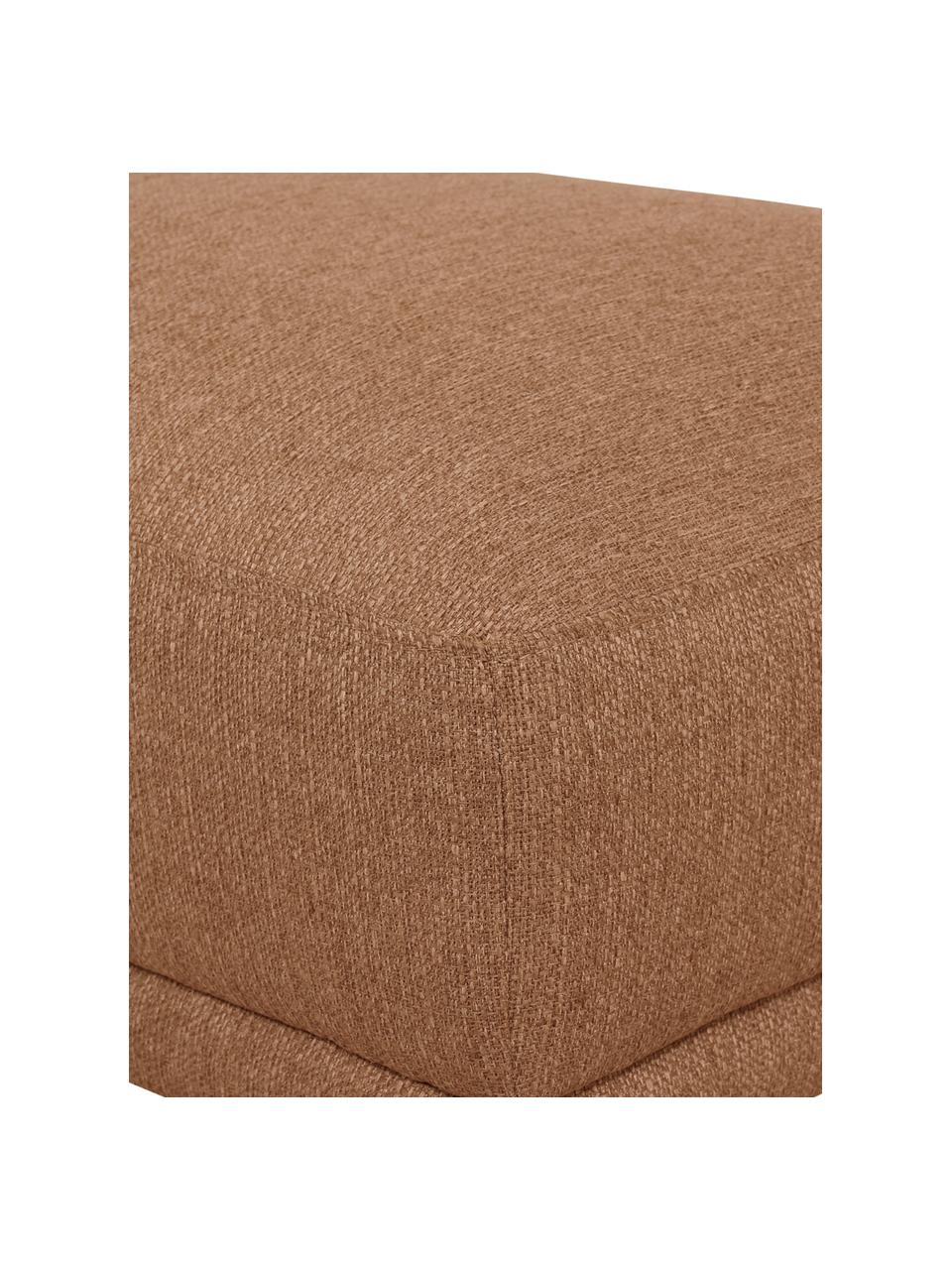 Pouf Fluente, Tissu brun clair, larg. 62 x prof. 50 cm