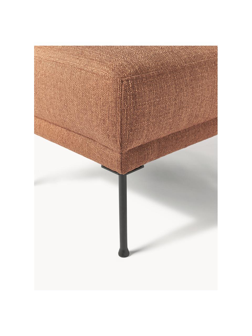 Sofa-Hocker Fluente, Bezug: 100% Polyester 35.000 Sch, Gestell: Massives Kiefernholz, Webstoff Nougat, B 62 x T 50 cm